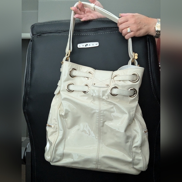 Jimmy Choo Cream and Gold Backpack main image 7